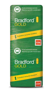 Bradford Gold Wall Insulation Batts - R2.0 - 1160 x 580mm - 12.1m²/pack - Patnicar Insulation