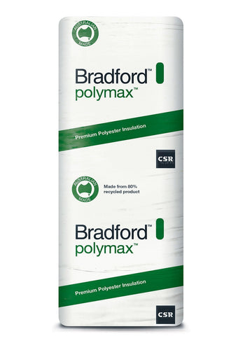Bradford Polymax Ceiling Insulation Batts - R2.5 - 1160 x 430mm - 4m²/pack - Patnicar Insulation