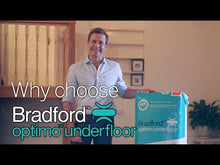 Load and play video in Gallery viewer, Bradford Optimo Underfloor Insulation Batts - R2.5 - 1160 x 415mm - 3.9m²/pack