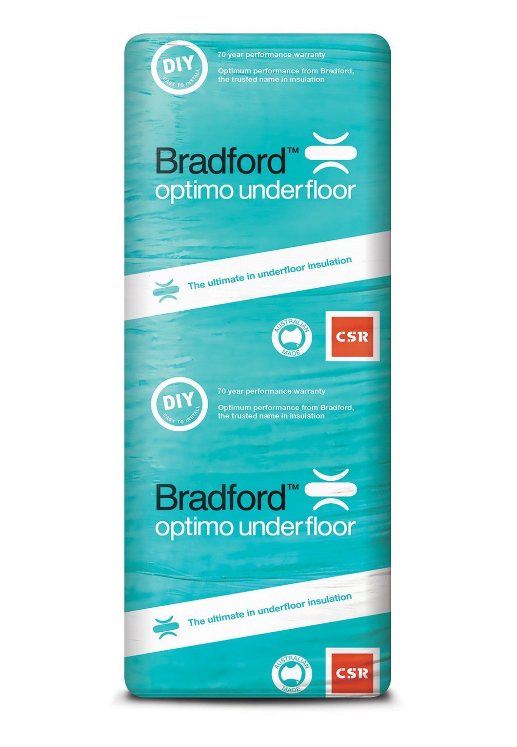 Bradford Optimo Underfloor Insulation Batts - R2.5 - 1160 x 415mm - 3.9m²/pack - Patnicar Insulation